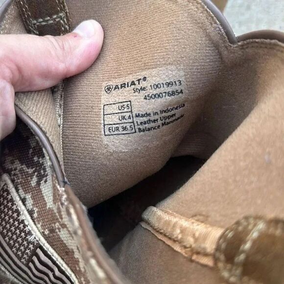 Ariat Sport Patriot Boot Brown Leather Men’s Size 5 - Picture 12 of 12